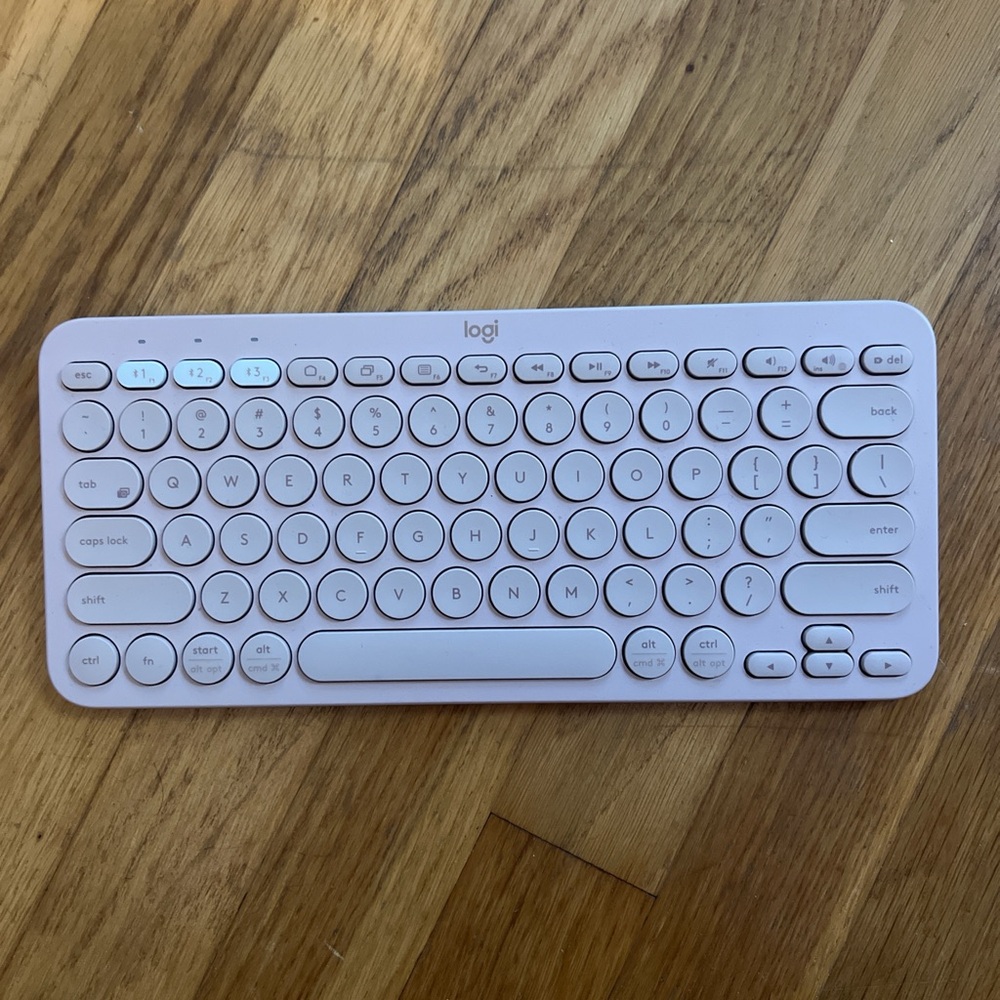 Logitech White Wireless Keyboard